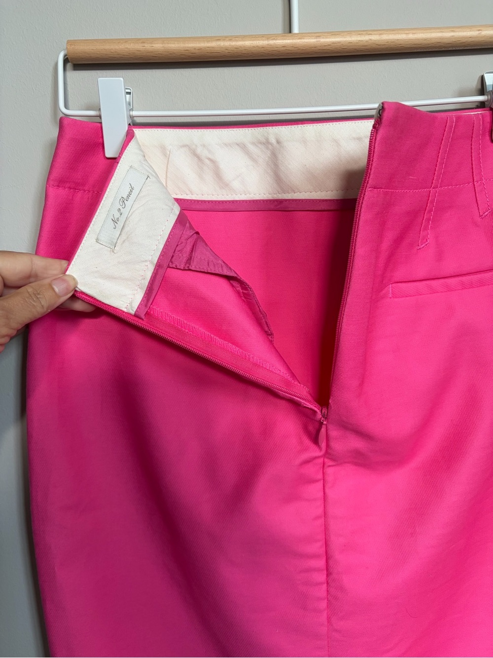 J. Crew No. 2 Pencil Skirt Pink NWT - Picture 4 of 7